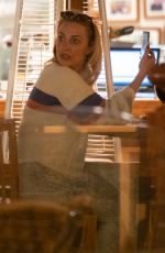 LAURA HAMILTON Out for Dinner in Spain 02/07/2022