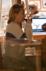 LAURA HAMILTON Out for Dinner in Spain 02/07/2022