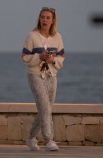 LAURA HAMILTON Out for Dinner in Spain 02/07/2022
