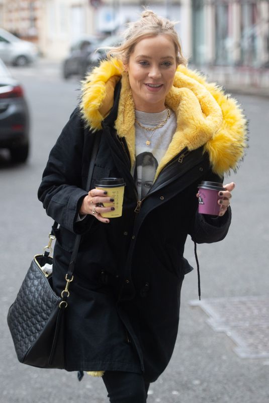 LAURA WHITMORE Arrives at BBC Studios in London 02/20/2022
