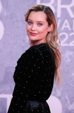 LAURA WHITMORE at Brit Awards 2022 in London 02/08/2022