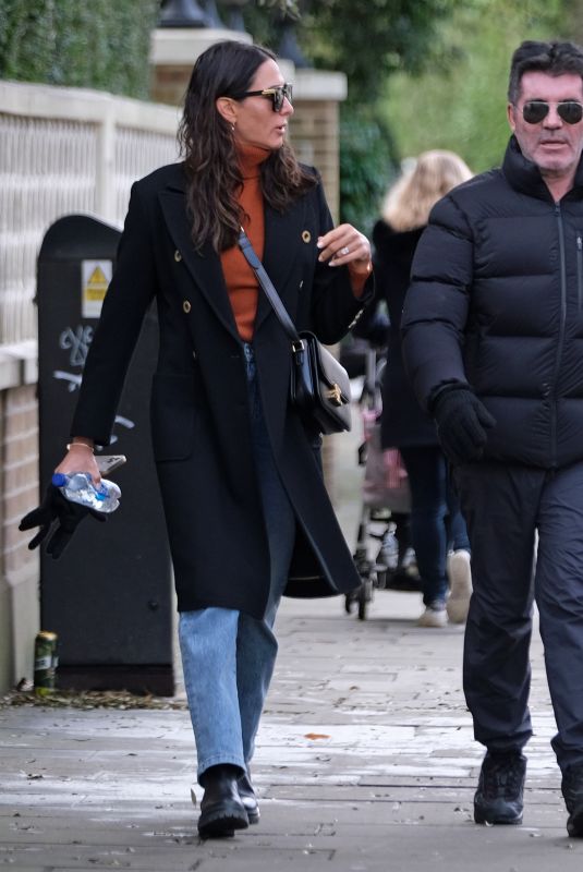 LAUREN SILVERMAN and Simon Cowell Out in London 02/04/2022