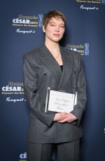 LEA SEYDOUX at Cesar 2022 Nominee Luncheon in Paris 02/06/2022
