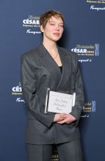LEA SEYDOUX at Cesar 2022 Nominee Luncheon in Paris 02/06/2022