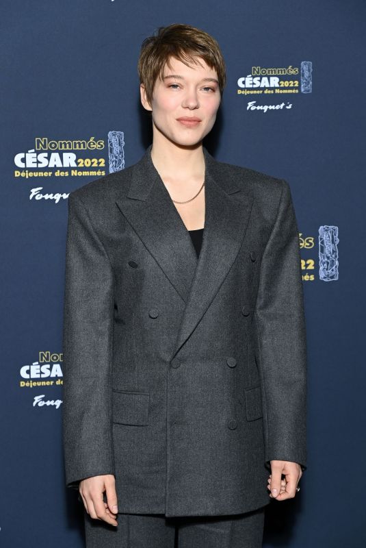 LEA SEYDOUX at Cesar 2022 Nominee Luncheon in Paris 02/06/2022