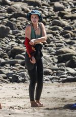 LEIGHTON MEESTER at a Surf Session in Malibu 02/09/2022