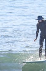 LEIGHTON MEESTER at a Surf Session in Malibu 02/09/2022