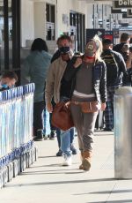 LEILA GEORGE at LAX Airport in Los Angeles 02/17/2022