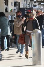 LEILA GEORGE at LAX Airport in Los Angeles 02/17/2022