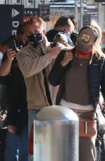 LEILA GEORGE at LAX Airport in Los Angeles 02/17/2022