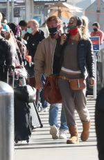 LEILA GEORGE at LAX Airport in Los Angeles 02/17/2022