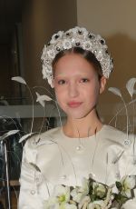 LILA GRACE MOSS Leaves Richard Quinn Fashion Show at London Fashion Week 02/19/2022