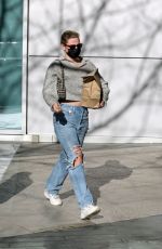 LILI REINHART in Ripped Denim Out and About in Vancouver 02/13/2022