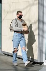 LILI REINHART in Ripped Denim Out and About in Vancouver 02/13/2022