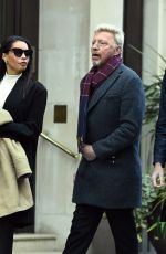LILIAN DE CARVALHO MONTEIRO and Boris Becker at Romeo Y Julieta Cigar Shop in London 02/04/2022