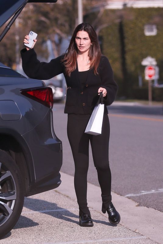 LILY ALDRIDGE Out Shopping in Beverly Hills 02/01/2022