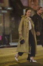 LILY JAMES and Michael Shuman Night Out in Los Angeles 02/05/2022