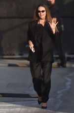 LILY JAMES Arrives at Jimmy Kimmel Live in Los Angeles 02/01/2022