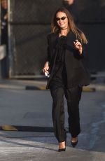 LILY JAMES Arrives at Jimmy Kimmel Live in Los Angeles 02/01/2022
