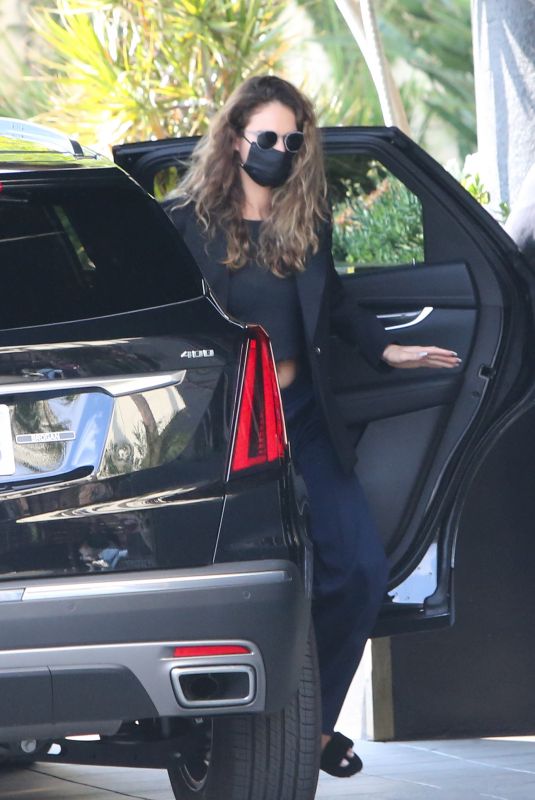 LILY JAMES Arrives at Roosevelt Hotel in Hollywood 02/02/2022