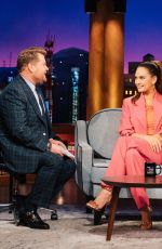 LILY JAMES at Late Late Show with James Corden 02/03/2022