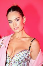 LILY JAMES at Versace Show at Milan Fashion Week 02/25/2022