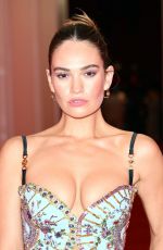 LILY JAMES at Versace Show at Milan Fashion Week 02/25/2022
