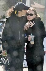 LILY-ROSE DEPP and Yassine Stein Out for Burgers in Los Angeles 02/06/2022