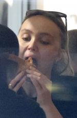 LILY-ROSE DEPP and Yassine Stein Out for Burgers in Los Angeles 02/06/2022