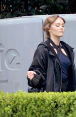 LILY-ROSE DEPP on the Set of The Idol in Los Angeles 02/15/2022