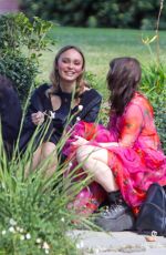 LILY-ROSE DEPP on the Set of The Idol in Los Angeles 02/15/2022