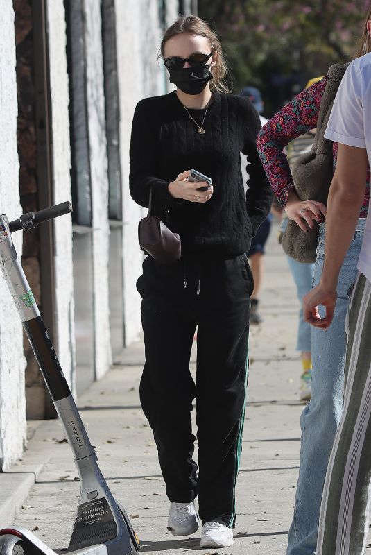 LILY-ROSE DEPP Out for Coffee in Los Feliz 02/08/2022