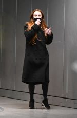 LINDSAY LOHAN at JFK Airport in New York 02/20/2022