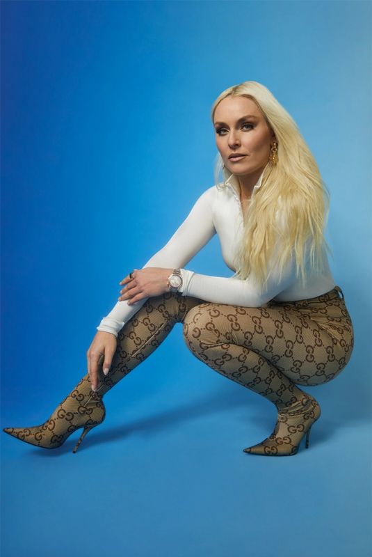 LINDSEY VONN at FN Cover Photoshoot, January 2022