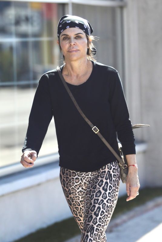 LISA RINNA Leaves Pilates Class in West Hollywood 02/14/2022