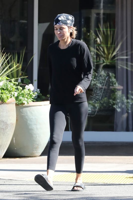 LISA RINNA Leaves Yoga Class in Los Angeles 02/17/2022