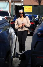 LORI HARVEY Leaves Forma Pilates in West Hollywood 02/04/2022