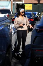 LORI HARVEY Leaves Forma Pilates in West Hollywood 02/04/2022