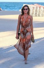 LUANN DE LESSEPS Out with Friends at a Beach in Miami 02/24/2022