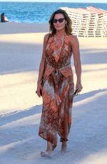 LUANN DE LESSEPS Out with Friends at a Beach in Miami 02/24/2022