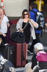 LUCY HALE Arrives at LAX Airport in Los Angeles 02/10/2022