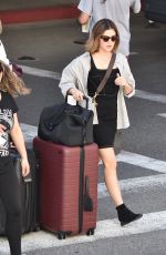 LUCY HALE Arrives at LAX Airport in Los Angeles 02/10/2022