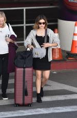 LUCY HALE Arrives at LAX Airport in Los Angeles 02/10/2022
