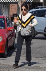 LUCY HALE Out for Coffee in Los Angeles 02/01/2022