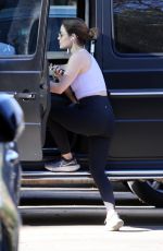 LUCY HALE Out Hiking in Los Angeles 02/12/2022
