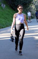 LUCY HALE Out Hiking in Los Angeles 02/12/2022