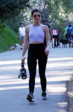 LUCY HALE Out Hiking in Los Angeles 02/12/2022