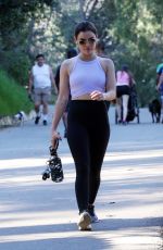 LUCY HALE Out Hiking in Los Angeles 02/12/2022