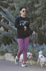 LUCY HALE Out Hiking with Her Dogs in Los Angeles 02/18/2022