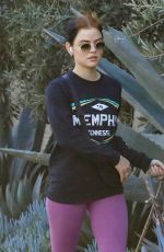 LUCY HALE Out Hiking with Her Dogs in Los Angeles 02/18/2022